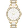imageSteve Madden Womens Genuine Crystal Accented Bracelet WatchWhiteGold