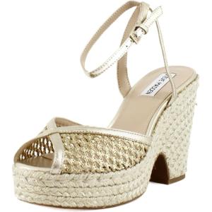 imageSteve Madden Womens Sydnee Heeled SandalGold Raffia
