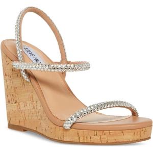 imageSteve Madden Womens Udell Heeled SandalRhinestone Cork