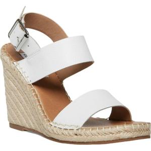 imageSteve Madden Womens Uri Wedge SandalWhite Leather
