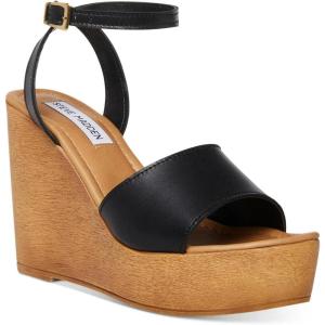 imageSteve Madden Womens Welsh Heeled SandalBlack Leather