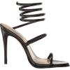 imageSteve Madden Womens Exotica Ankle Wrap Stiletto Dress SandalBlack Snake