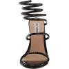 imageSteve Madden Womens Exotica Ankle Wrap Stiletto Dress SandalBlack Snake