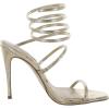 imageSteve Madden Womens Exotica Ankle Wrap Stiletto Dress SandalGold Snake