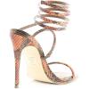 imageSteve Madden Womens Exotica Ankle Wrap Stiletto Dress SandalOrange Snake