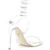 imageSteve Madden Womens Exotica Ankle Wrap Stiletto Dress SandalSilver Snake