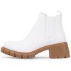 imageSteve Madden Womens Howler Chelsea BootWhite Tan