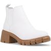 imageSteve Madden Womens Howler Chelsea BootWhite Tan
