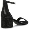 imageSteve Madden Womens Irenee Heeled SandalBlack Rhinestone