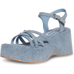 imageSteve Madden Womens Crazy Heeled SandalDenim