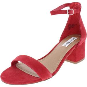 imageSteve Madden Womens Irenee Heeled SandalRed Suede