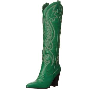 imageSteve Madden Womens Lasso Western BootGreen Leather