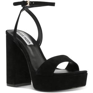 imageSteve Madden Womens Lessa Platform SandalBlack Satin