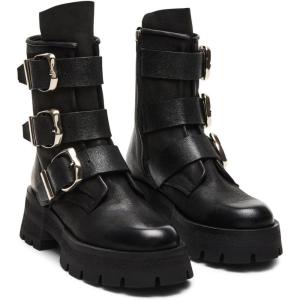 imageSteve Madden Womens Roland Motorcycle BootBlack Leather