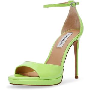 imageSteve Madden Womens Wiley Heeled SandalLime Patent