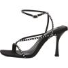 imageSteve Madden Womens Annie Heeled SandalBlack Rhinestone