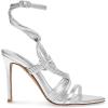 imageSteve Madden Womens Lele Heeled SandalSilver Leather