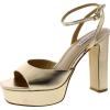 imageSteve Madden Womens Assured Heeled SandalGold Metallic