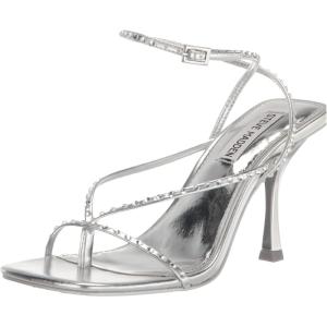 imageSteve Madden Womens Annie Heeled SandalSilver Rhinestone