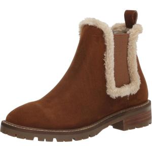imageSteve Madden Womens Leopold Chelsea BootCamel Suede Fur