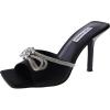 imageSteve Madden Womens Embellish Heeled SandalBlack Satin