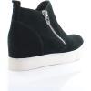 imageSteve Madden Womens Wedgie SneakerBlack Leather