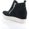 imageSteve Madden Womens Wedgie SneakerBlack Leather