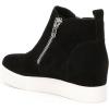 imageSteve Madden Womens Wedgie SneakerBlack Suede