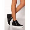 imageSteve Madden Womens Wedgie SneakerBlack Suede
