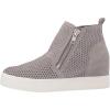 imageSteve Madden Womens Wedgie SneakerLight Grey Suede