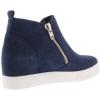 imageSteve Madden Womens Wedgie SneakerNavy Suede