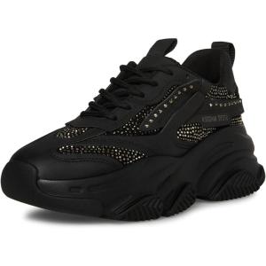 imageSteve Madden Womens Possession Platform SneakerBlack Rhinestone