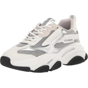 imageSteve Madden Womens Possession Platform SneakerWhiteSilver