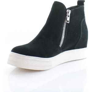imageSteve Madden Womens Wedgie SneakerBlack Leather