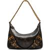 imageSteve Madden GRAYAD Distressed Roller Buckle Shoulder Bag Dark Brown