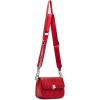 imageSteve Madden Carla Mixed Quilt Flap CrossbodyRed