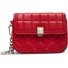 imageSteve Madden Carla Mixed Quilt Flap CrossbodyRed