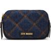 imageSteve Madden Daisi Denim Double Zip Crossbody Blue