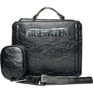 imageSteve Madden Bevelyn Crinkle Patent Convertible Crossbody Bag Black