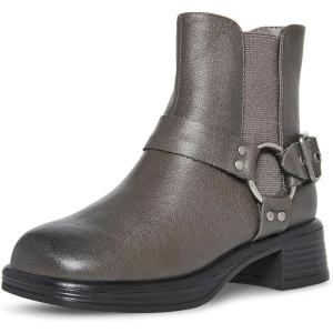 imageSteve Madden Girls Rider Motorcycle BootStone Leather