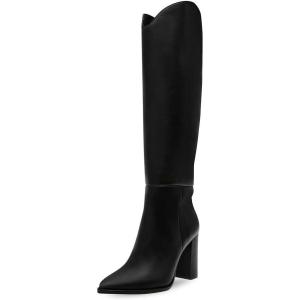imageSteve Madden Womens Bixby Knee High BootBlack Leather