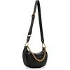 imageSteve Madden Bzina Moon Shaped Bag WChain Black