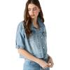 imageSteve Madden Womens Blu JacketMedi Blue Denim