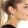 imageSteve Madden Geometric Hoop Earrings