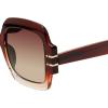 imageSteve Madden Womens Barnes Square SunglassesCrystal BrownBrown Gradient