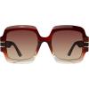 imageSteve Madden Womens Barnes Square SunglassesCrystal BrownBrown Gradient