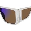 imageSteve Madden Womens Female Sunglasses Style Colt WrapClearPurple Mirrored