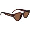 imageSteve Madden Womens Koko Cat Eye Sunglasses SunglassesBrownSolid Brown