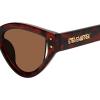 imageSteve Madden Womens Koko Cat Eye Sunglasses SunglassesBrownSolid Brown