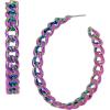 imageSteve Madden Chain Hoop Earrings